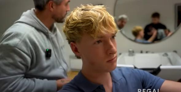 ヘアカット終了時の様子