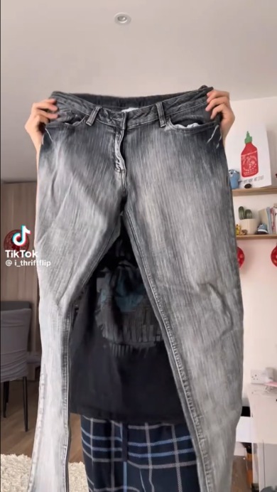 ジーンズをリメイク