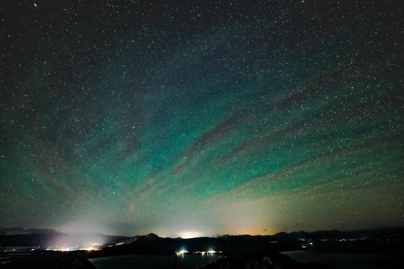 北海道で撮影した星空