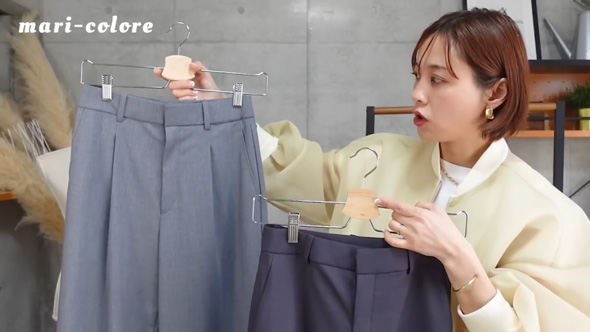 ユニクロ 人気 パンツ 一番きれい 比較 感動 タック ワイドパンツ