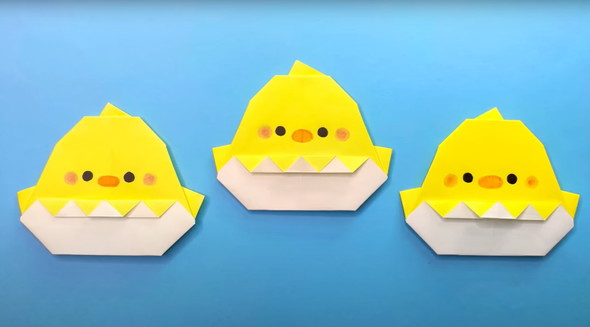 折り紙で作るひよこ