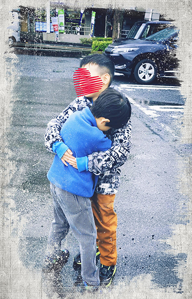 大親友と再会した7歳息子