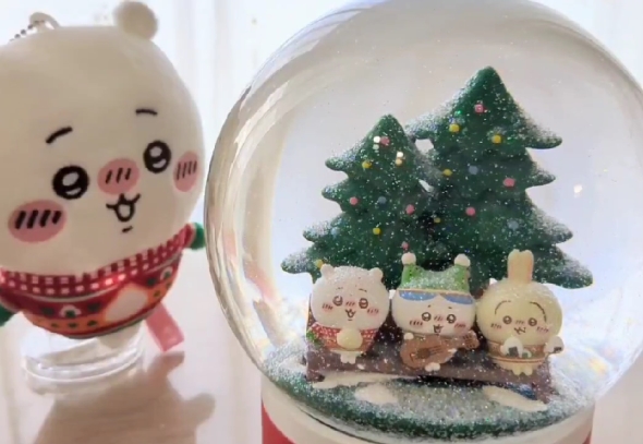 割れてしまったちいかわスノードームのリメイク