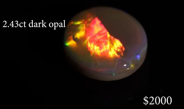 100ドルの原石が瞬く間に2000ドルの宝石に変化