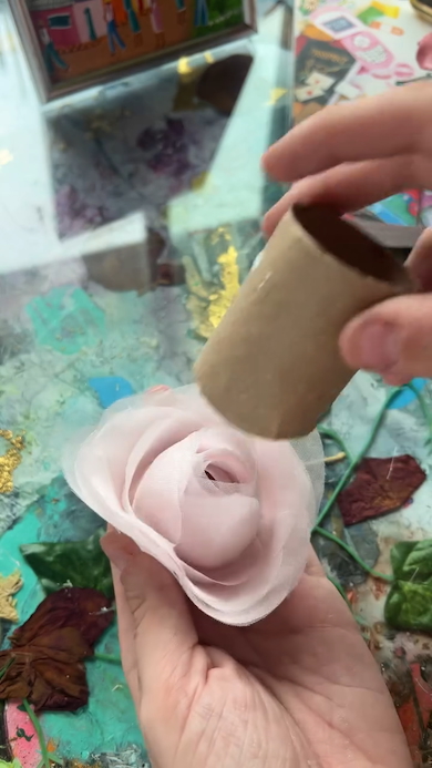 バラの造花作り