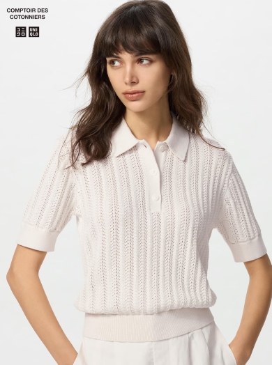 ユニクロの半袖ポロセーター