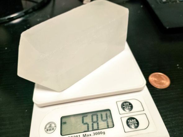 500グラムを超えた結晶