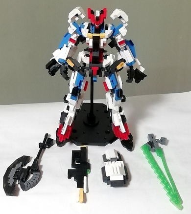 プチブロックで再現したジークアクスの付属武器