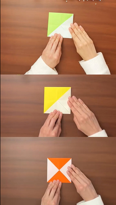 表面にも三角形を2つ