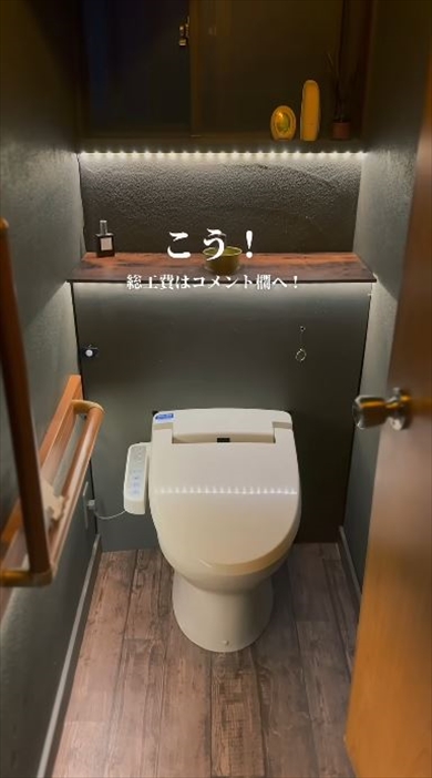 普通のトイレを2万円でDIYしたら