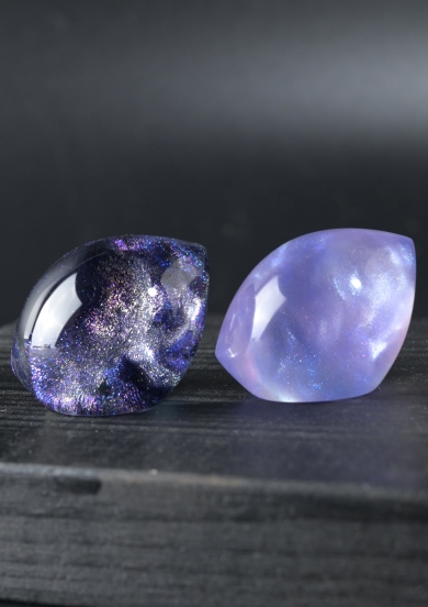 ウッドレジンで作った猫の目