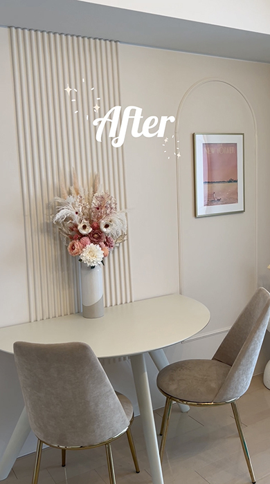 同棲部屋の壁をDIY