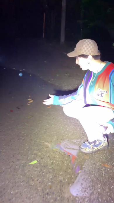 雨の後の道路