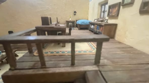 再現したリンクの家の2階