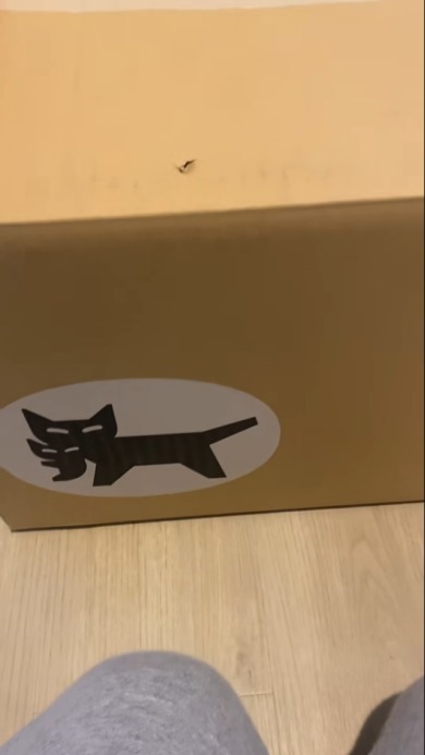 クロネコヤマトの段ボールに……