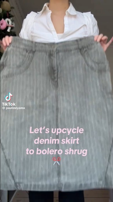 スカートをリメイク