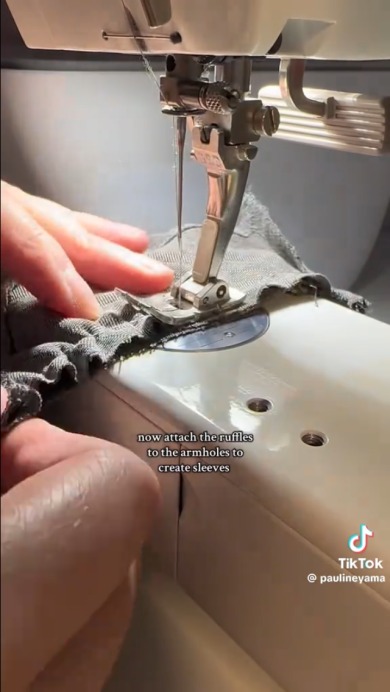 スカートをリメイク