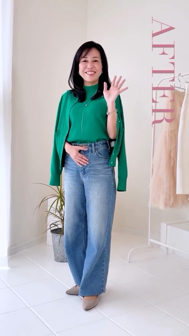 アフター（ハイネックグリーン）