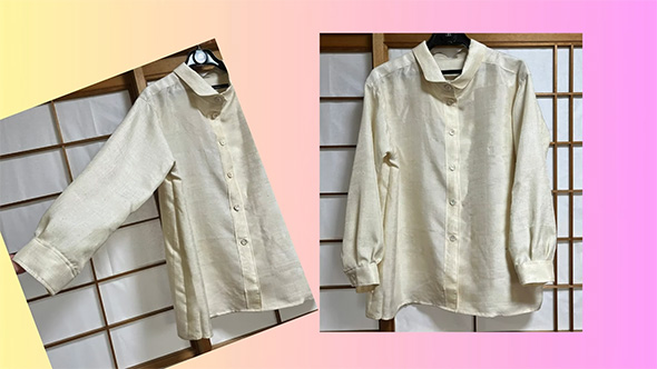 胴裏を使ったシャツ