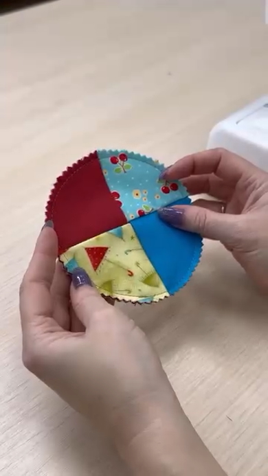 ハギレでコースター作り