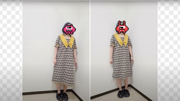 レトロなマタニティドレス