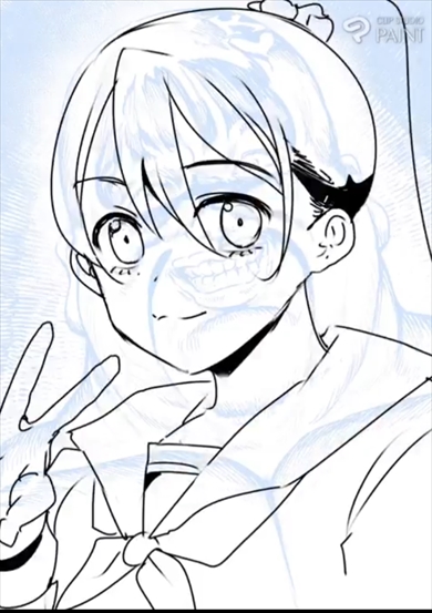 とんでもない下書きから美少女イラストを完成させるタイムラプス