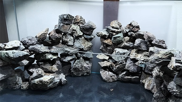 石を積み上げた