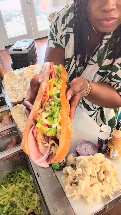 バゲットのサンドイッチ