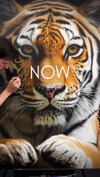 現在描いたトラ