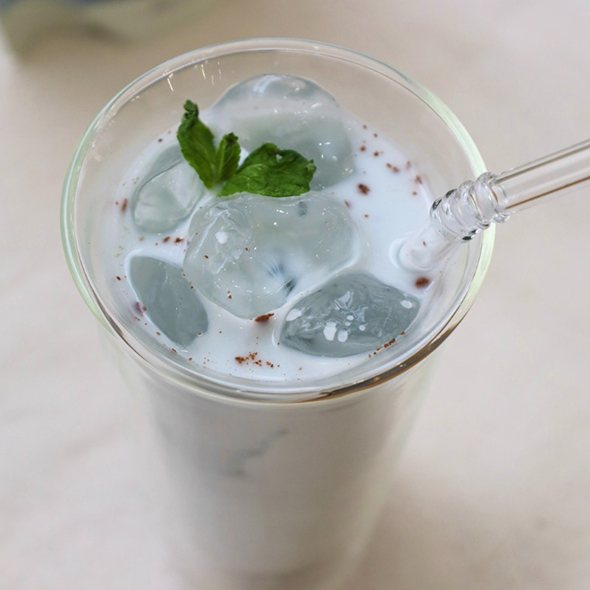 無印良品のチョコミントラテ