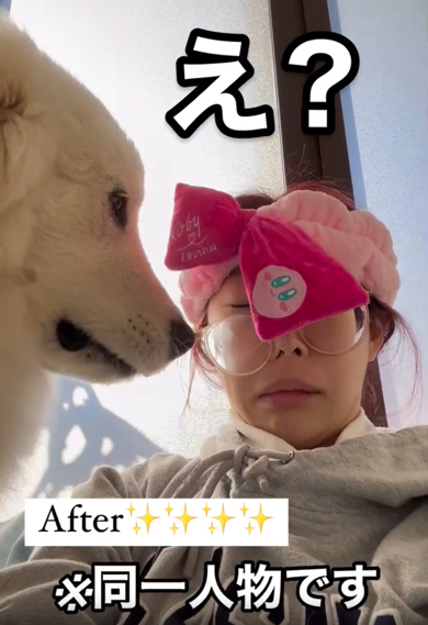 ママさんの顔面で遊ぶまくらくん