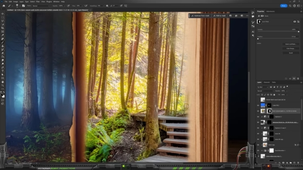景色もフォトショップで完成