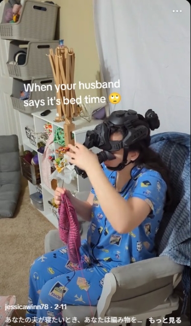 本格的なスコープを装着した女性