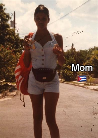 キューバ出身のママとイタリア出身のパパ