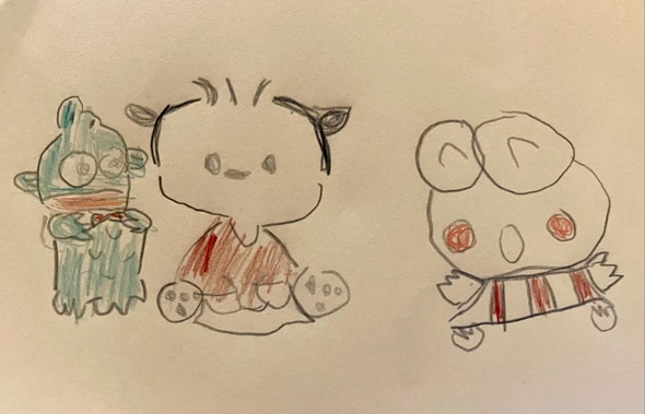 5歳娘が母のために描いたイラスト