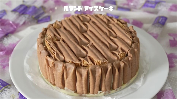 ルマンドアイスケーキを作ってみた