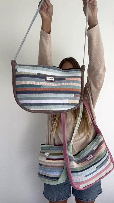 細いハギレを使ったハンドメイド