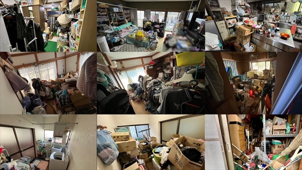 11LDKのモノにあふれた実家を断捨離