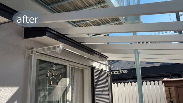 家にかかっている垂木