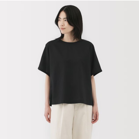 無印「婦人 ヘンプ コットン 半袖ブラウス」