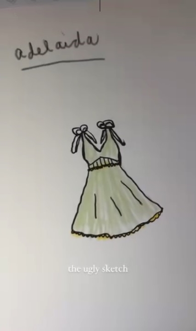 手描きのデザイン画