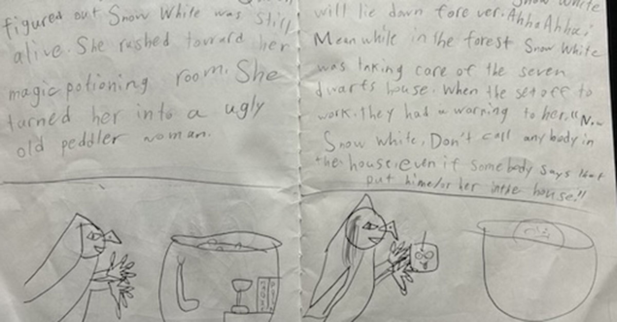 “英語の絵本”を描くのが好きな年長娘 →小5になったら……　母もワクワクの成長に「うわぁすっご……」「これぞ才能」（1/2） | 教育・子育て ねとらぼ