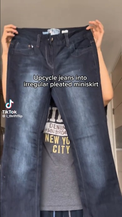 ジーンズをリメイク