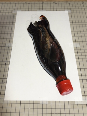 コカ・コーラ ラベルレス 鉛筆画