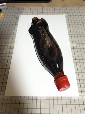 コカ・コーラ ラベルレス 鉛筆画