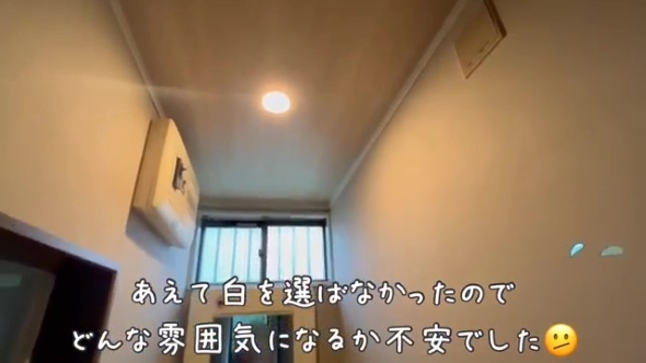 修理後の壁紙