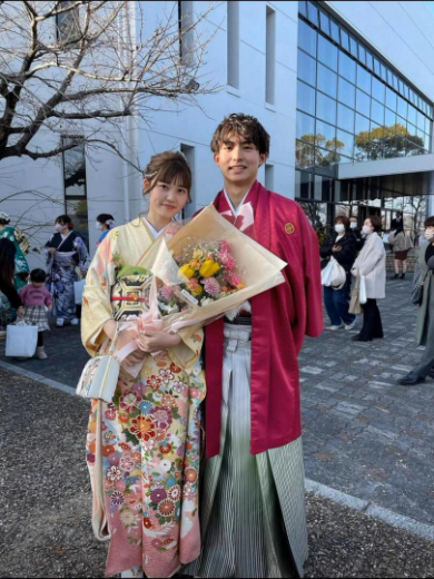 成人式の2人