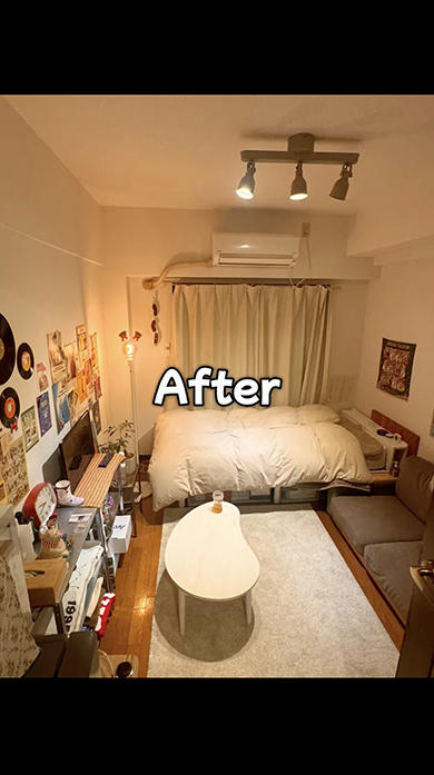 6畳1人暮らしのビフォーアフター