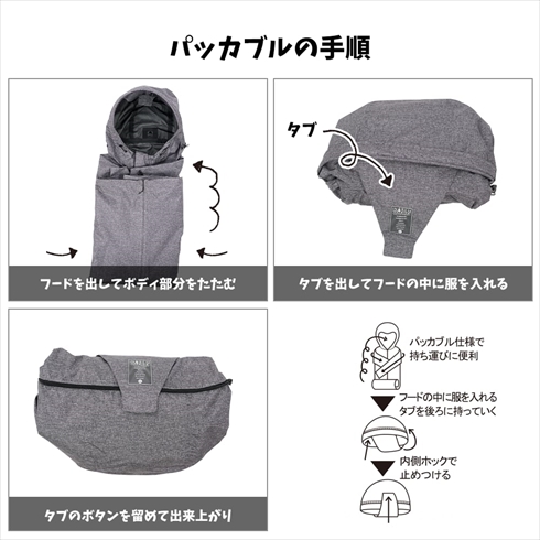 ワークマンのイナレムプレミアムバッグインレインジャケット