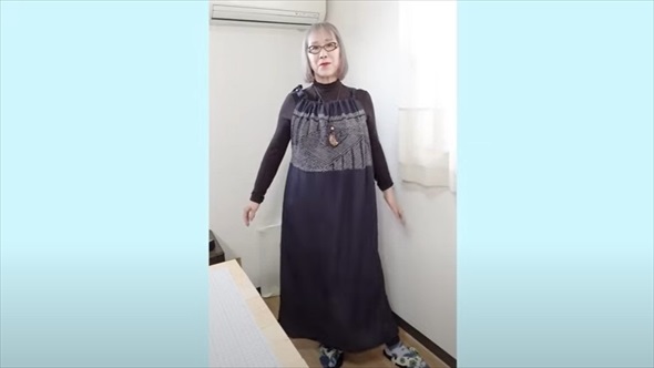 使い古した兵児帯をワンピースにリメイク